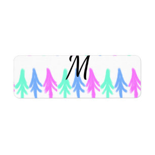 Simple watercolor Christmas pattern add monogram T