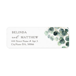 Simple Watercolor Eucalyptus Leaves    Wedding