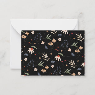 Simple watercolor flowers 1 card