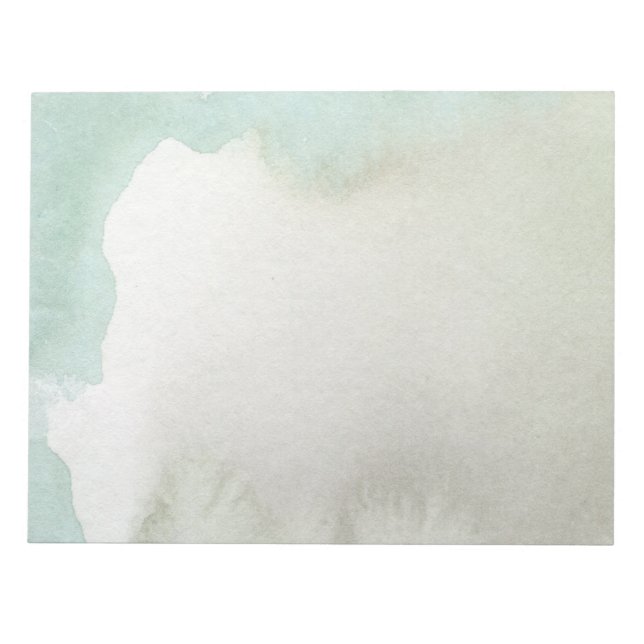 Simple watercolor splash artwork Modern teacher Notepad (Front)