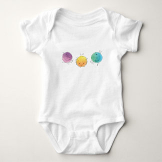 Simple Watercolour Birds Baby Bodysuit