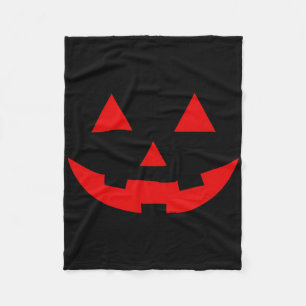 Simple Watermelon Jack O Lantern Summer Halloween  Fleece Blanket