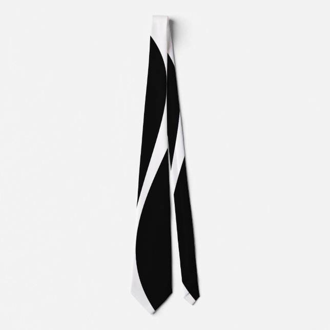 Simple Waves 2 - Black and White Tie (Front)