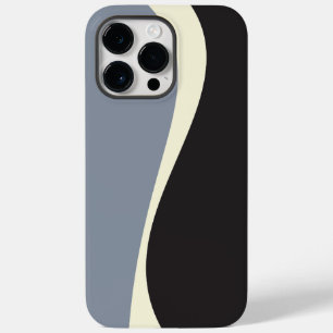 Simple Waves 2 in Black, Grey and Cream Case-Mate iPhone 14 Pro Max Case