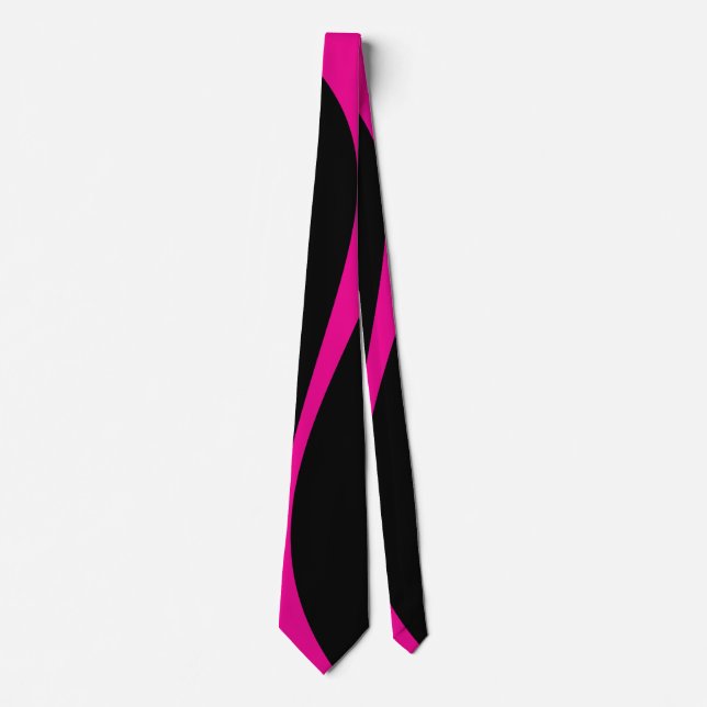 Simple Waves 2 in Magenta and Black Tie (Front)