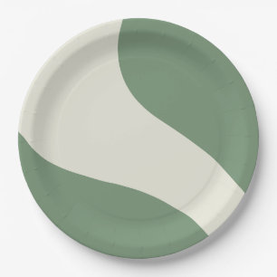 Simple Waves in Green Paper Plate