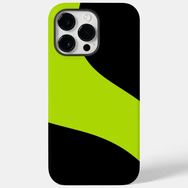 Simple Waves in Lime Green Case-Mate iPhone Case (Back)