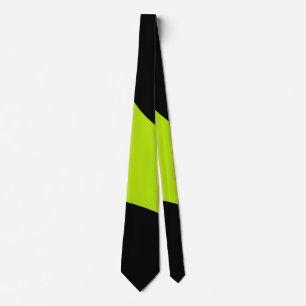 Simple Waves in Lime Green Tie
