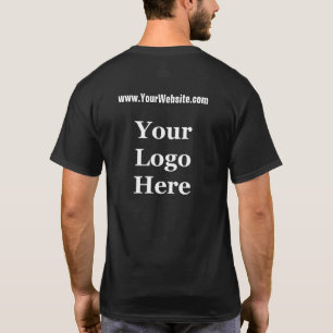 Simple Website Text and Your Logo Here T-Shirt