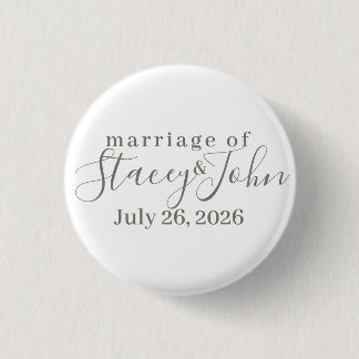 Simple Wedding Bridal Buttons