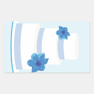 Simple Wedding Cake Sticker
