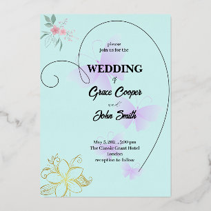 Simple wedding card design