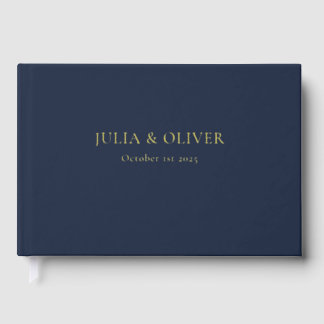 Simple Wedding Guest Book, Linen Wedding Guest Fo Guest Book