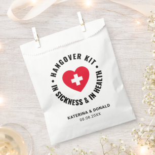 Simple Wedding Hangover Recovery Kit Favour Bag