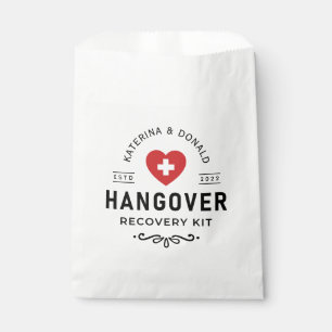 Simple Wedding Hangover Recovery Kit Favour Bag