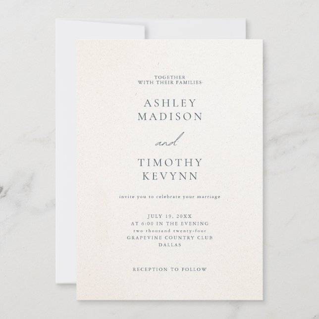 Simple Wedding Invitation (Front)