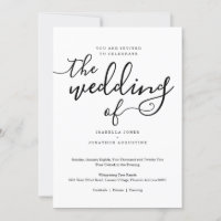 Simple Wedding Invitation