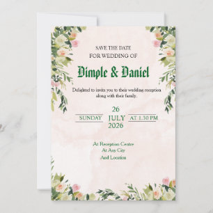 Simple Wedding Invitation