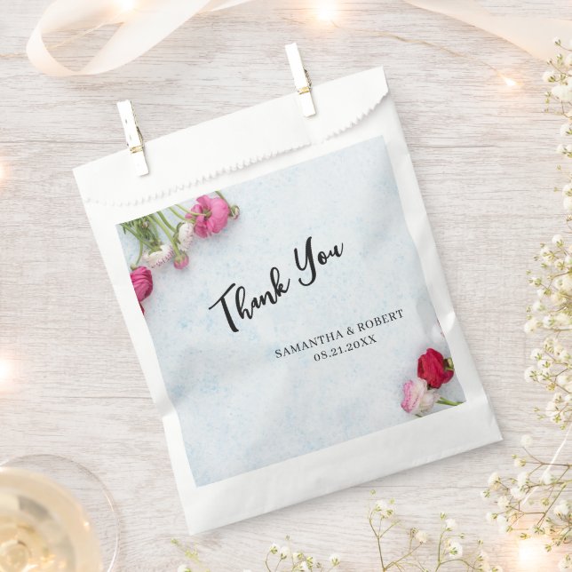 Simple Wedding Personalize It Favour Bags (Clipped)