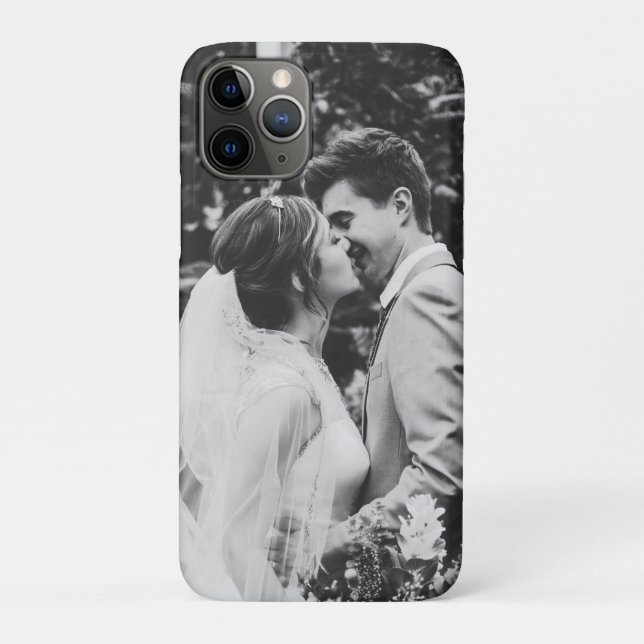 Simple Wedding Photo Newlyweds Couple  Case-Mate iPhone Case (Back)