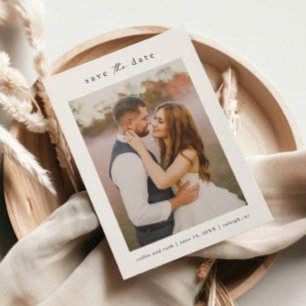 Simple Wedding Photo  Save The Date