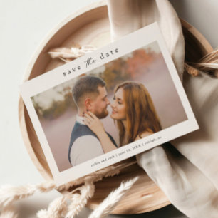 Simple Wedding Photo  Save The Date