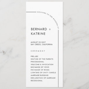 Simple  Wedding Program