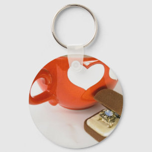 Simple Wedding Proposal Keychain