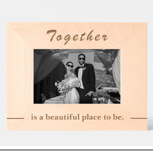 Simple Wedding Quote Custom Wood Picture Frames