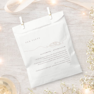 Simple Wedding Rings   Blush Pink Wedding Fun Fact Favour Bag
