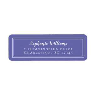 Simple Wedding RSVP Periwinkle Blue