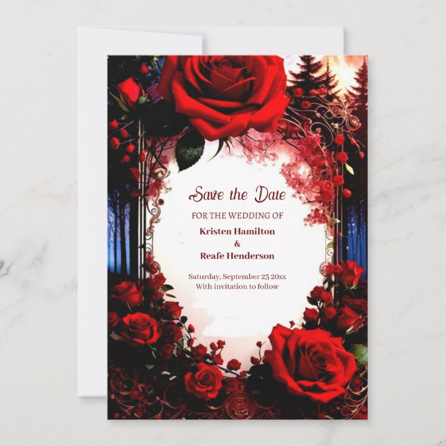Simple Wedding Save The Date Card (Front)
