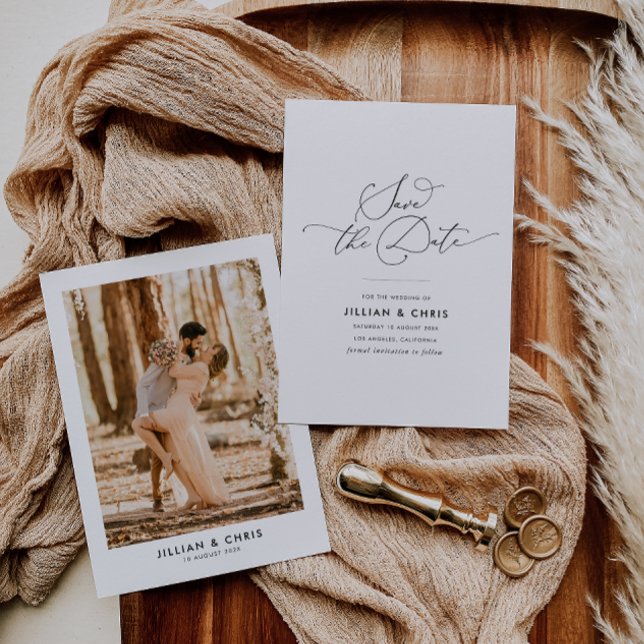 simple wedding save the date photo card (Creator Uploaded)