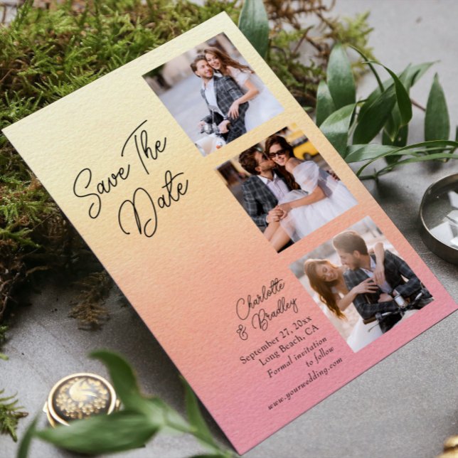 Simple Wedding Save The Date Photo Picture (Creator Uploaded)