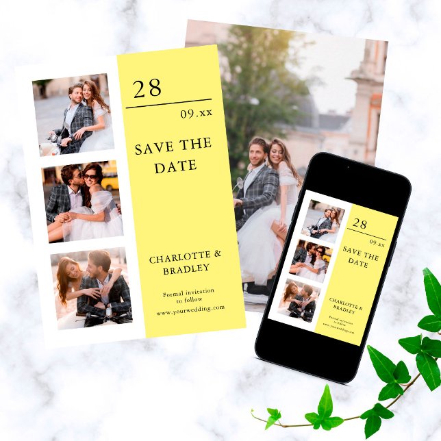 Simple Wedding Save The Date Photo Picture (Creator Uploaded)