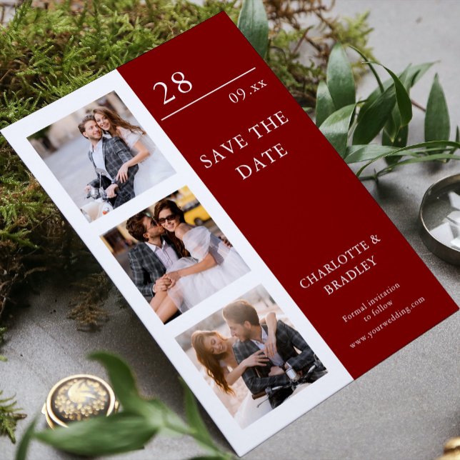 Simple Wedding Save The Date Photo Picture (Creator Uploaded)