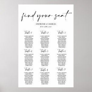 Simple Wedding Seating Chart