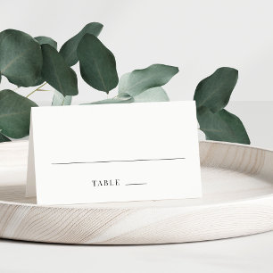 Simple Wedding Table Number Place Card