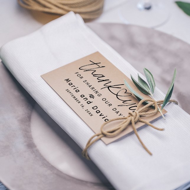 Simple Wedding Thank You Rubber Stamp (Creator Uploaded)