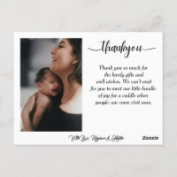 Simple welcome Newborn baby birth announcement