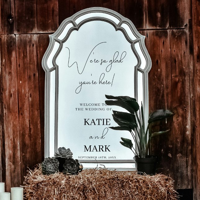 Simple Welcome To Our Wedding Window Cling (Simple Welcome To Our Wedding Window Window Cling)