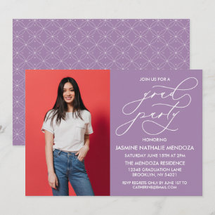 SIMPLE WHIMSICAL CALLIGRAPHY GRADUATION INVITATION