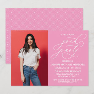 SIMPLE WHIMSICAL CALLIGRAPHY GRADUATION INVITATION