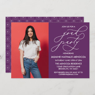 SIMPLE WHIMSICAL CALLIGRAPHY GRADUATION INVITATION