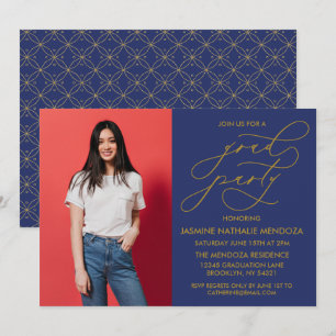 SIMPLE WHIMSICAL CALLIGRAPHY GRADUATION INVITATION
