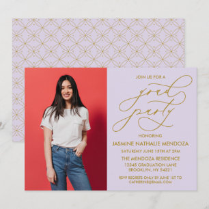 SIMPLE WHIMSICAL CALLIGRAPHY GRADUATION INVITATION