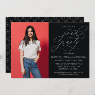 SIMPLE WHIMSICAL CALLIGRAPHY GRADUATION INVITATION