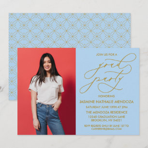 SIMPLE WHIMSICAL CALLIGRAPHY GRADUATION INVITATION