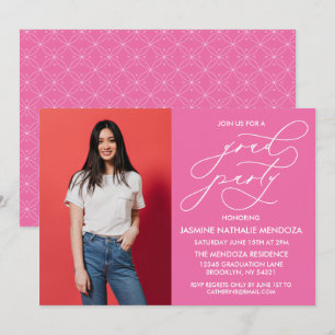 SIMPLE WHIMSICAL CALLIGRAPHY GRADUATION INVITATION