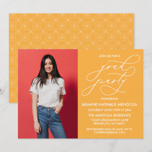 SIMPLE WHIMSICAL CALLIGRAPHY GRADUATION INVITATION